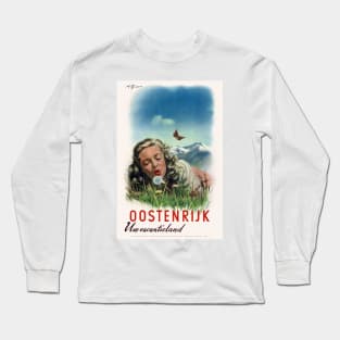 Oostenrijk Un vacantieland Austria Vintage Poster Long Sleeve T-Shirt